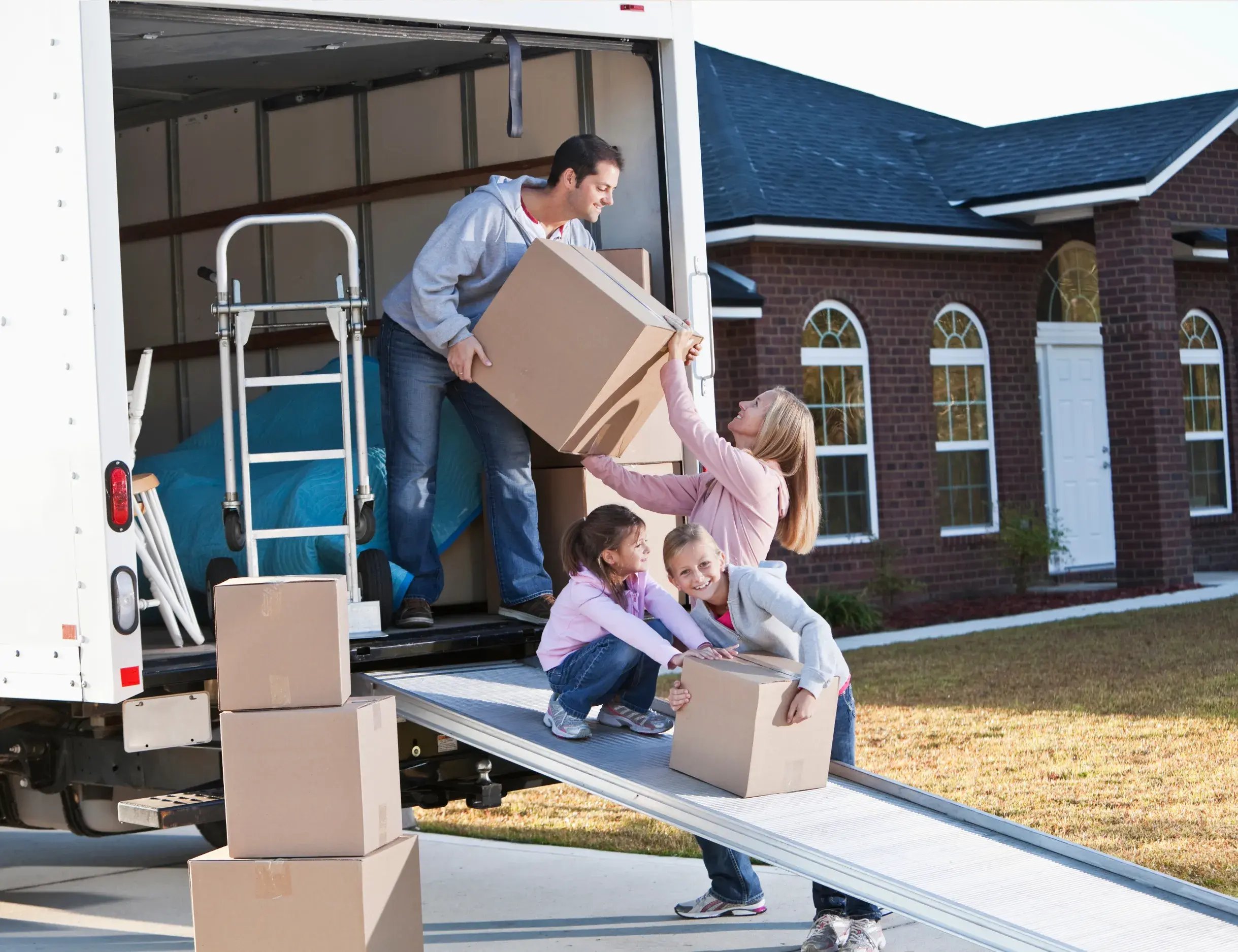 A-family-emptying-the-movers-van